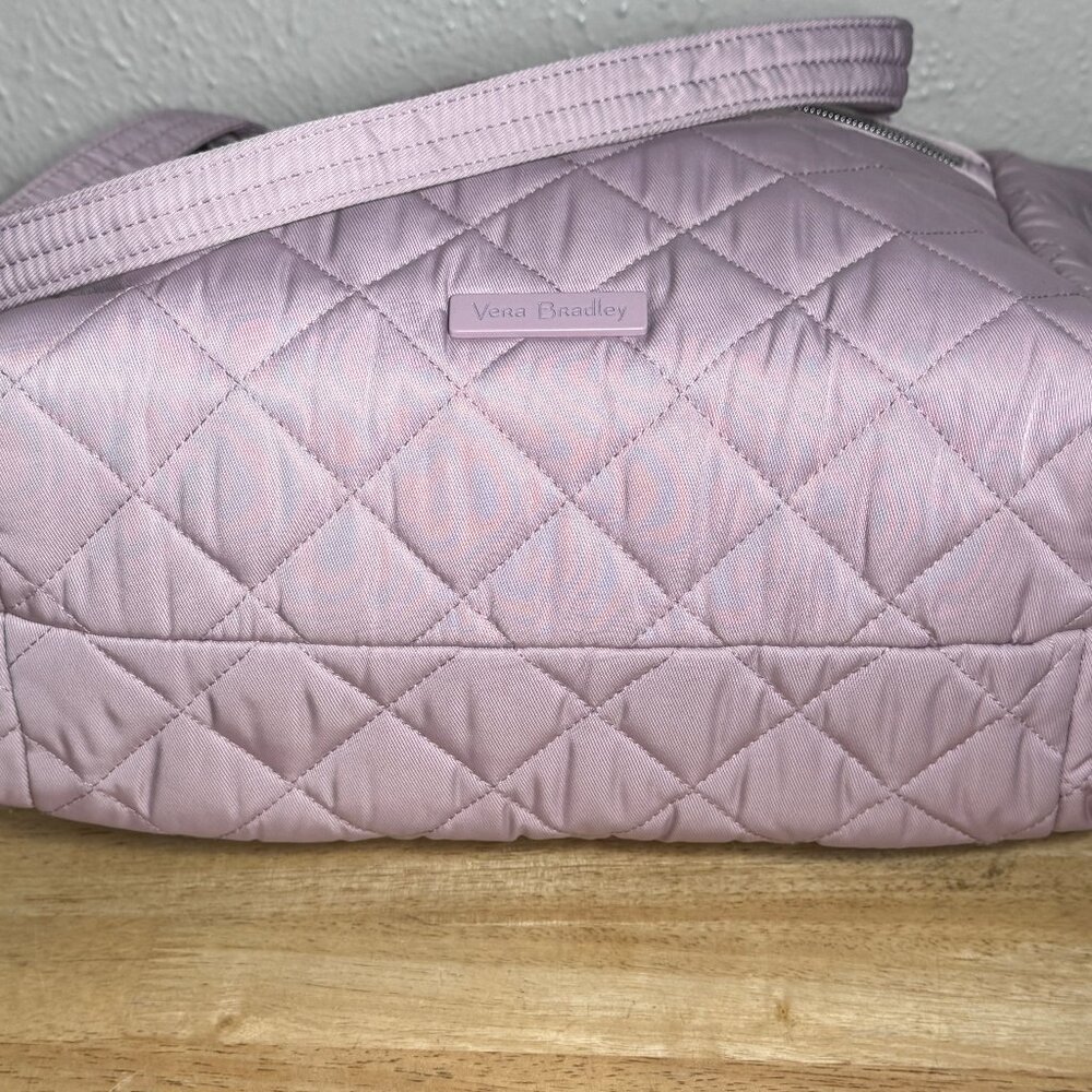 Vera Bradley Small Vera Tote in Performance Twill Hydrangea Pink - Picture 9 of 10